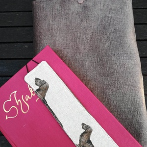 Könyvtok , drótszőrű tacskó - könyv & zene - könyvtok - Meska.hu