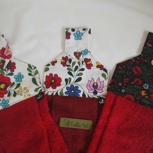 Konyhai kötény, kalocsai mintával - otthon & életmód - konyhafelszerelés, tálalás - konyhai textil - kötény - Meska.hu