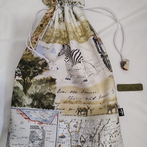 Afrika mintás kenyeres zsák bélelt, nagy méretű - táska & tok - bevásárlás & shopper táska - kenyeres zsák - Meska.hu