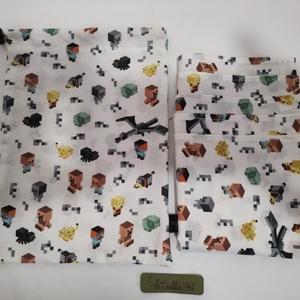 Tisztasági zsák,minecraft - táska & tok - bevásárlás & shopper táska - zöldség/gyümölcs zsák - Meska.hu