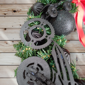 Karácsonyi motoros ajtódísz - karácsony - adventi díszek - adventi ajtódísz - Meska.hu