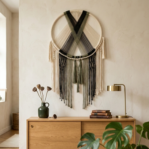 Óriás boho falidísz (61 � 120cm) - otthon & életmód - dekoráció - fali és függő dekoráció - falra akasztható dekor - Meska.hu