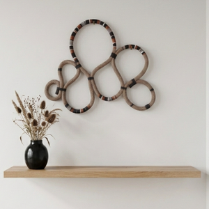 Modern boho fali dekoráció földszínekkel - Meska.hu