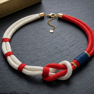 Nautical statement hajókötél nyaklánc - Meska.hu
