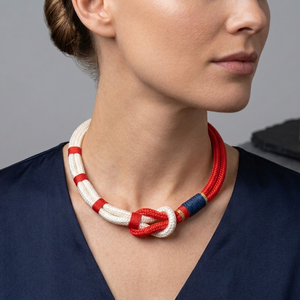 Nautical statement hajókötél nyaklánc - ékszer - nyaklánc - statement nyaklánc - Meska.hu