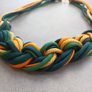 Pumkin spice - paracord nyaklánc - ékszer - nyaklánc - statement nyaklánc - Meska.hu