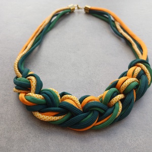 Pumkin spice - paracord nyaklánc - ékszer - nyaklánc - statement nyaklánc - Meska.hu
