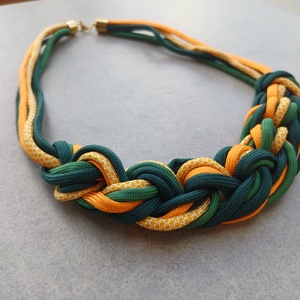 Pumkin spice - paracord nyaklánc - ékszer - nyaklánc - statement nyaklánc - Meska.hu