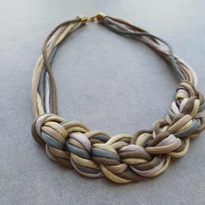 Desert sand - paracord nyaklánc - ékszer - nyaklánc - statement nyaklánc - Meska.hu
