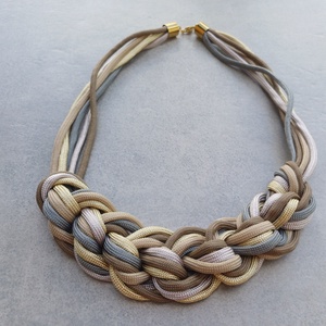 Desert sand - paracord nyaklánc - ékszer - nyaklánc - statement nyaklánc - Meska.hu