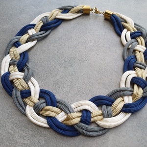 A tenger királynője - paracord nyaklánc - ékszer - nyaklánc - statement nyaklánc - Meska.hu