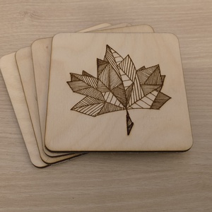 Falevélmintás poháralátét - otthon & életmód - konyhafelszerelés, tálalás - tálalás - tányér- és poháralátét - Meska.hu