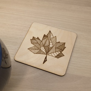 Falevélmintás poháralátét - otthon & életmód - konyhafelszerelés, tálalás - tálalás - tányér- és poháralátét - Meska.hu