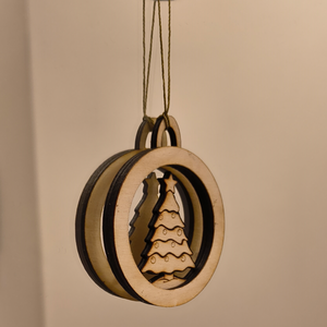 Kerek, karácsonyfa dísz - karácsony - karácsonyi lakásdekoráció - karácsonyfadíszek - Meska.hu