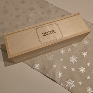 Szilveszteri ajándék doboz - otthon & életmód - konyhafelszerelés, tálalás - italos kellékek - boros díszdoboz - Meska.hu