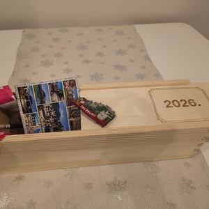 Szilveszteri ajándék doboz - otthon & életmód - konyhafelszerelés, tálalás - italos kellékek - boros díszdoboz - Meska.hu