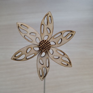 Fa virágdísz - otthon & életmód - virágdekoráció - virágdíszek - lézervágott virágdíszek - Meska.hu