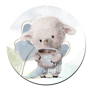 Jó reggelt kávés bárány mintás bögre alátét, , , MESKA