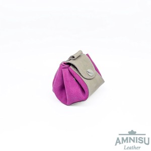 Szürke - pink bőr mini 2in1 szütyő és kockatálca N8014-4013 - játék & sport - táblajáték és kártyajáték - társasjátékok - dobókocka - Meska.hu