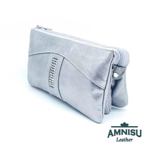 Csillámos ezüst egyenes swarovski köves női pénztárca G1004 - táska & tok - pénztárca & más tok - pénztárca - női pénztárca - Meska.hu