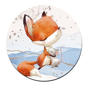 Cuki Róka és kisegér mintás bögre alátét, , , MESKA