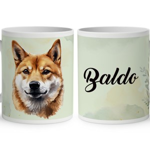 Névvel kérhető - Shiba inu portré mintás bögre, Otthon & Életmód, Konyhafelszerelés, tálalás, Tálalás, Bögre & Csésze, , MESKA