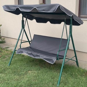 Szürke Hintaágy Párna + Tető Garnitúra, , , MESKA