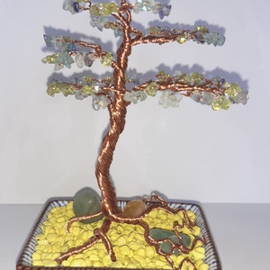 Mini bonsai ásványfa - otthon & lakás - dekoráció - asztal és polc dekoráció - gyöngyfa, ásványfa - Meska.hu