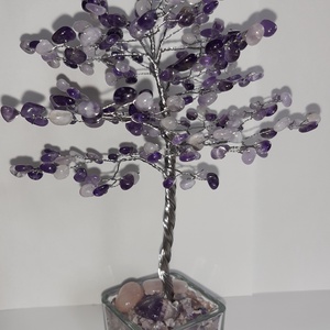 Ametiszt fa - otthon & életmód - dekoráció - asztal és polc dekoráció - gyöngyfa, ásványfa - Meska.hu