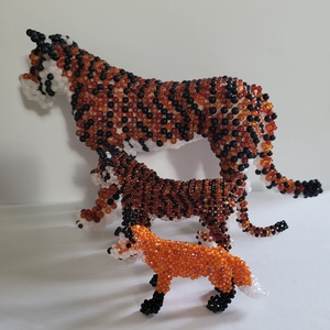 Kis Tigris ásványból, Kellékek & szerszámok, Ásvány alapanyag, Ásvány figura, Gyöngyfűzés, gyöngyhímzés, MESKA