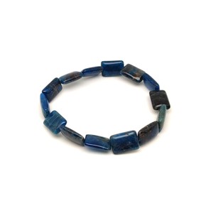 Apatit karkötő kerekített téglalap szemekkel 1410 mm, Ékszer, Karkötő, Ásványkarkötő, , MESKA