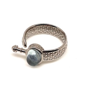 Harmonizáló labradorit ásvány gyűrű állítható 8x5mm, Ékszer, Gyűrű, , MESKA