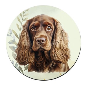 Barna Amerikai cocker spániel portré mintás bögre alátét, , , MESKA