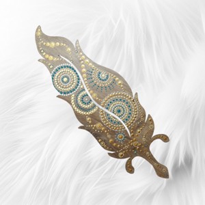 Faldekoráció mandala mintával, Otthon & Életmód, Dekoráció, Fali és függő dekoráció, Falra akasztható dekor, Festett tárgyak, MESKA