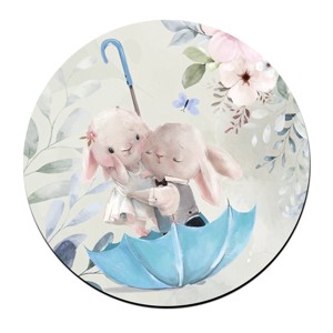 Esernyős nyuszi szerelem mintás bögre alátét, , , MESKA