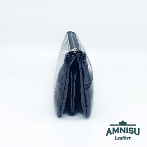 Fekete gyűrt lakk egyenes swarovski köves női pénztárca G8007 - táska & tok - pénztárca & más tok - pénztárca - női pénztárca - Meska.hu