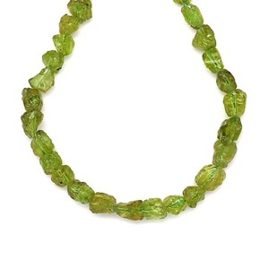 Olivin nyers darabok 6-9mm  ékszerkészítő alapanyag (füzér), Kellékek & szerszámok, Ásvány alapanyag, Ásványfüzér, , MESKA