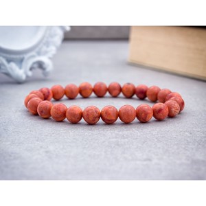 Színezett szivacs korall gumis ásvány karkötő, Ékszer, Karkötő, Ásványkarkötő, , MESKA