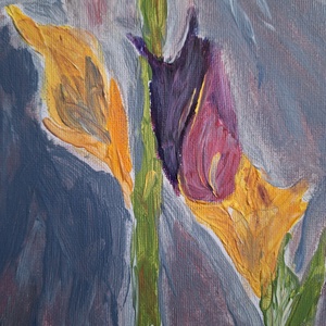 Liliom - művészet - festmény - akril - Meska.hu