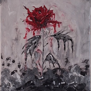 Elmúlás, Művészet, Festmény, Akril, Festészet, MESKA