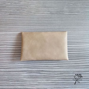 Bézs egyfakkos kártyatartó - táska & tok - pénztárca & más tok - kártyatartó & irattartó - Meska.hu