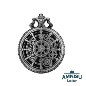 Ezüst steampunk mini fém kockaszett zsebóra tokban, Játék & Sport, Szerepjáték, , MESKA