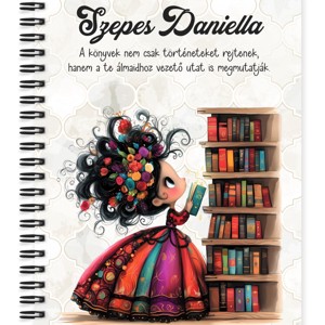 Személyre szabható - Cuki könyv hercegnő mintás A6-os füzet, Otthon & Életmód, Papír, írószer, Jegyzetfüzet & Napló, , MESKA