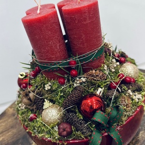 Adventi koszorú - karácsony - adventi díszek - adventi gyertyadíszek és koszorúdíszek - Meska.hu