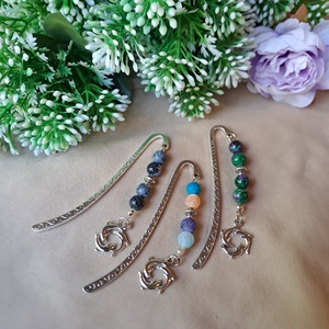 Ásvány és delfinek könyvjelző - könyv & zene - könyvjelző - Meska.hu