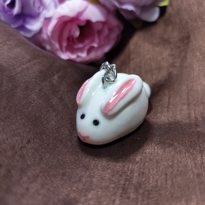 Lapu nyuszi kulcstartó, Táska & Tok, Kulcstartó & Táskadísz, Kulcstartó, Gyurma, MESKA