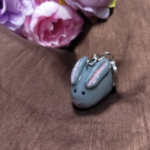 Lapu nyuszi kulcstartó - táska & tok - kulcstartó & táskadísz - kulcstartó - Meska.hu