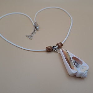 Nagy kagylós nyaklánc - ékszer - nyaklánc - medálos nyaklánc - Meska.hu