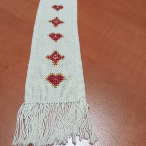 Könyvjelző, Könyv & Zene, Könyvjelző, Hímzés, MESKA