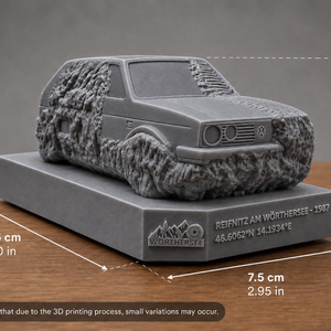 VW Golf GTI emlékmű, szobor, kőszobor - otthon & életmód - dekoráció - asztal és polc dekoráció - asztaldísz - Meska.hu
